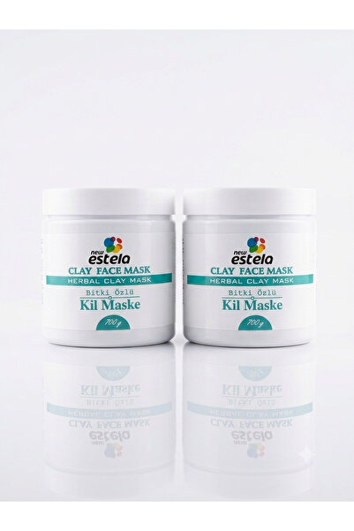 new estela Plant extract clay mask 700 gr * 2 pieces