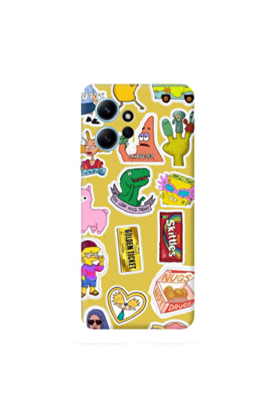 Other Xiaomi Redmi Note 12 4G best cartoons Yellow Colored Silicone TPU Θήκη