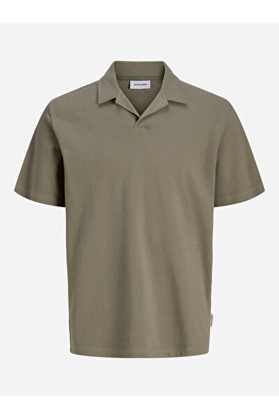 Jack & Jones Men Textured Cotton Polo