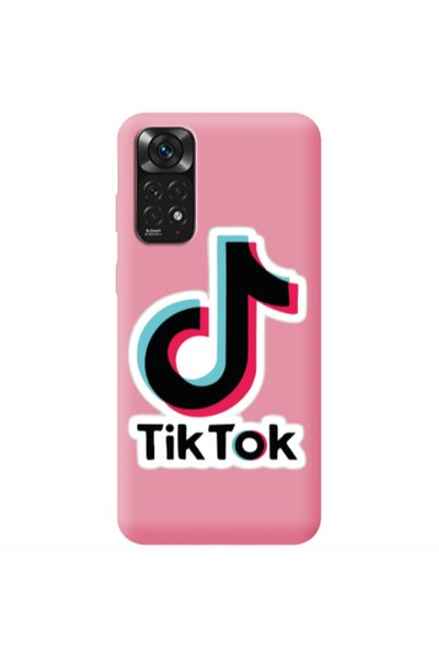 Other Xiaomi Redmi Note 11 4G Tik Tok Pink Colored Silicone TPU Θήκη