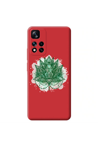 Other Xiaomi Redmi Note 11 Pro 5G Witch leaf Red Colored Silicone TPU Θήκη