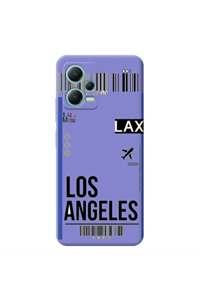 Other Xiaomi Redmi Note 12 Pro 5G Los angeles Purple Colored Silicone TPU Θήκη