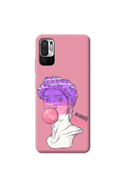 Other Xiaomi Redmi Note 10 Pro 5G Pin Bubble Pink Colored Silicone TPU Θήκη