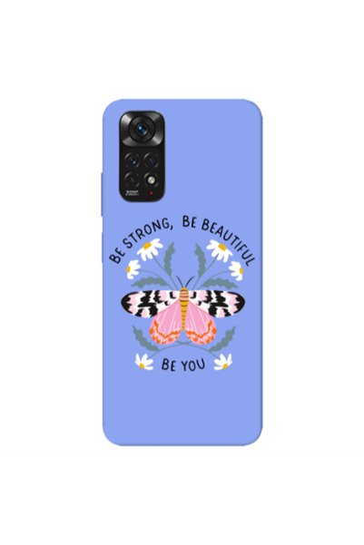 Other Xiaomi Redmi Note 11 4G Be Strong Light Purple Colored Silicone TPU Θήκη