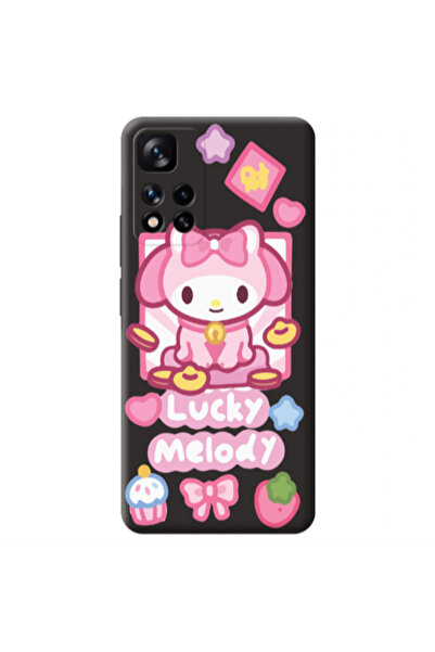 Other Xiaomi Redmi Note 11 Pro 5G Lucky Melody Black Colored Silicone TPU Θήκη