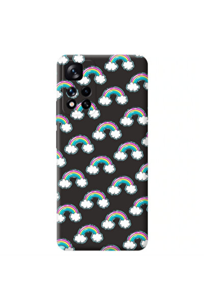 Other Xiaomi Redmi Note 11 Pro 5G Cute rainbows Black Colored Silicone TPU Θήκη