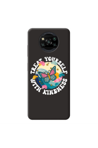 Other Xiaomi Poco X3 /X3 Pro Kindless Yourself Black Colored Silicone TPU Θήκη