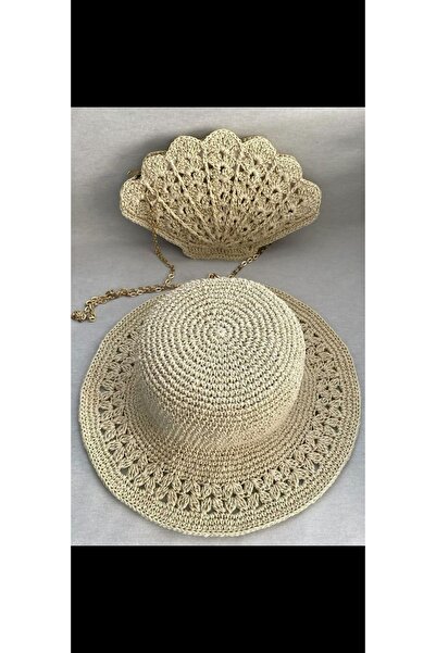 ARTTMACRAME Straw Bag Hat Set |   Summer Beach Bag Women's Accessory Set