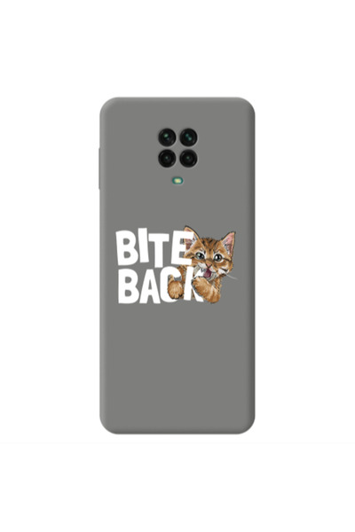 Other Xiaomi Redmi Note 9 Pro bitte back cat Grey Colored Silicone TPU Θήκη