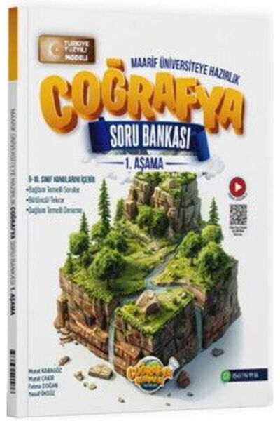 Coğrafya Gurmesi Yayınları TYT Coğrafya 1. Aşama Maarif Model Soru Bankası