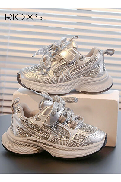 RIOXS Kids' Chunky Sneakers, Girls' Platform Sneakers, Boys' Sports Shoes, Li...
