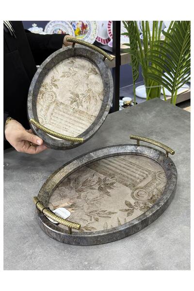 Doğudeko Adaile Polyurethane 2-Piece Luxury Tray