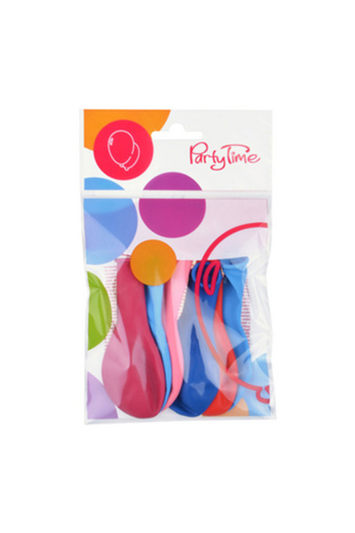 Arpex Baloane pastelate set 6 bucati, rosu, albastru, roz, 25cm