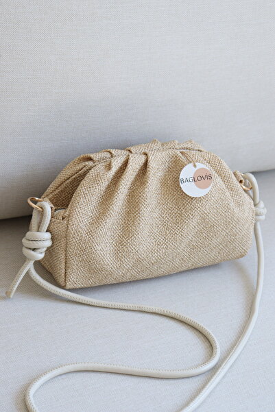 BAGLOVİS Drawstring Hand and Shoulder Bag with Pleated Design and Adjustable ...