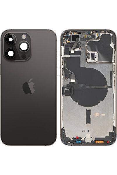 Apple Капак за батерия за iPhone 14 Pro Max, със среден корпус, черен (Space ...