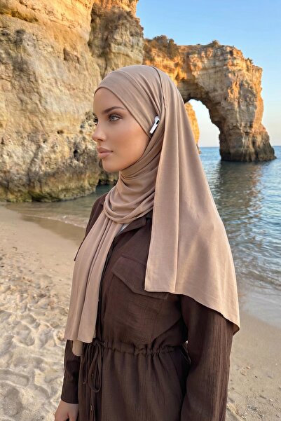 Aisha's Design Practical Combed Cotton Shawl with Headphone and Glasses Entra...