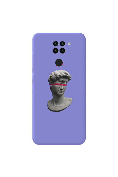 Other Xiaomi Redmi Note 9 Half statue Purple Colored Silicone TPU Θήκη
