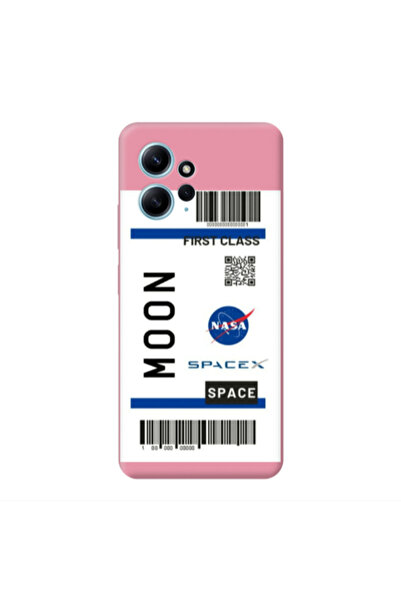 Other Xiaomi Redmi Note 12 4G Moon spacex Pink Colored Silicone TPU Θήκη