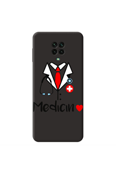 Other Xiaomi Redmi Note 9 Pro Medicin Black Colored Silicone TPU Θήκη