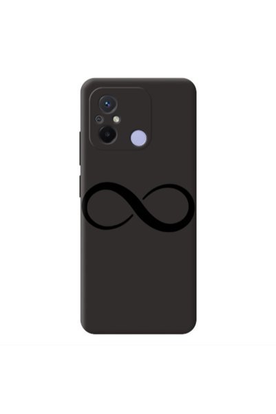 Other Xiaomi Redmi 12C Infinity Black Colored Silicone TPU Θήκη
