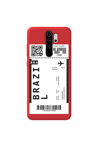 Other Xiaomi Redmi Note 8 Pro Brazil BRA Red Colored Silicone TPU Θήκη
