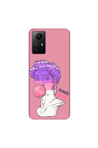 Other Xiaomi Redmi Note 12s Pin Bubble Pink Colored Silicone TPU Θήκη