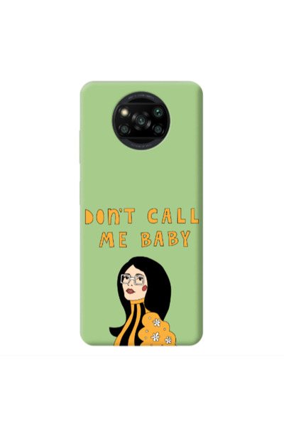 Other Xiaomi Poco X3 /X3 Pro Call me baby Light Green Colored Silicone TPU Θήκη