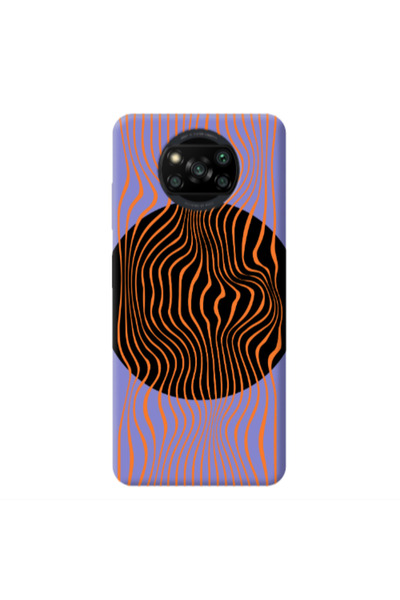 Other Xiaomi Poco X3 /X3 Pro Trapezoidal lines Purple Colored Silicone TPU Θήκη