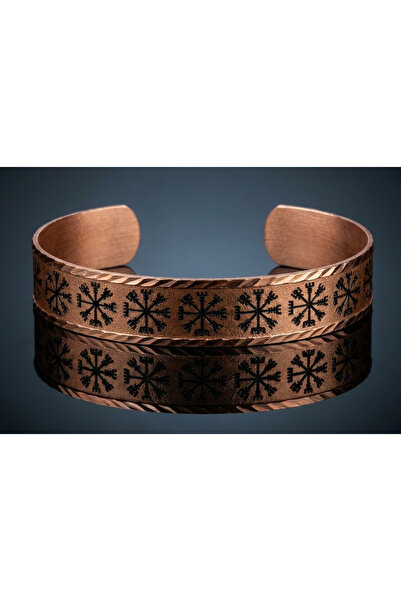 Erol Bakır Gifted 100% handmade copper | copper vegvisir motif adjustable cla...