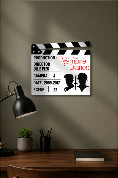 Gişe Arts Klaket Tablo / Duvar Dekoru - Vampir Günlükleri (The Vampire Diaries)