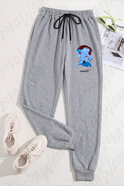 ZOKAWEAR Unisex Genshin Impact Ganyu Printed Sweatpants