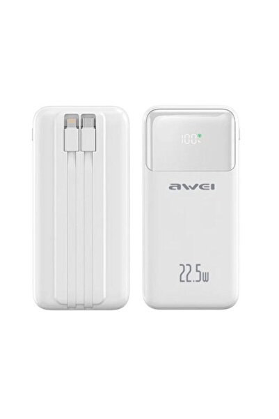 AWEI Powerbank - P106K - 10.000mah - 22.5W - - 005562 - White