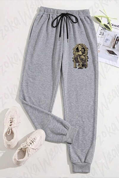 ZOKAWEAR بنطلون رياضي مطبوع عليه عبارة Blind Justice Woman من Unisex Gothic ل...