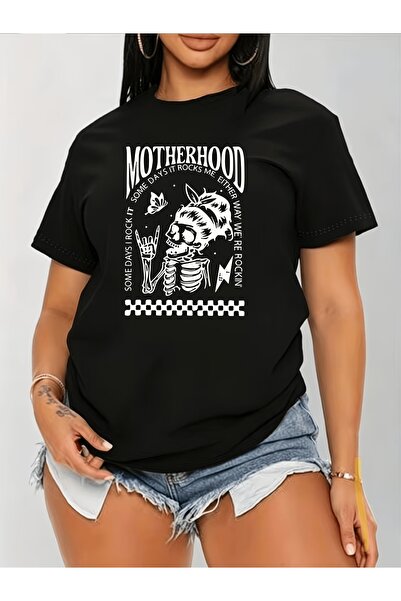 12 Teknoloji Motherhood T-Shirt: Some Days It Rocks Me, Either Way We'Re Rock...