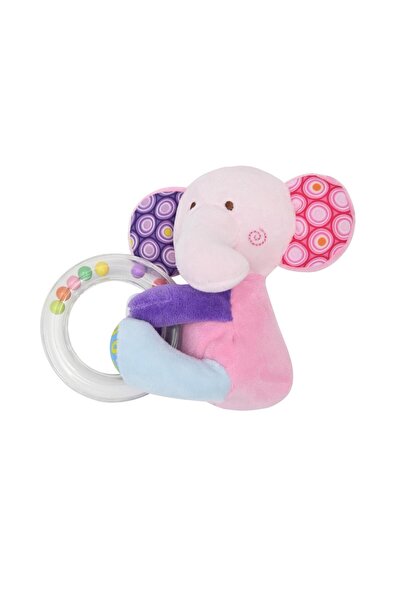 Lorelli Toys Jucarie de plus, 11 cm, cu inel si bilute zornaitoare, 0 luni+, ...
