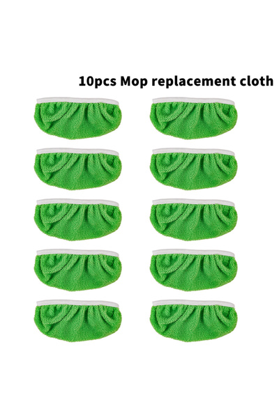 choice2 A10 5/10pcs Green/gray Mop Cloth, Reusable, Washable Ultra-fine Fiber...