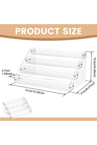 Choice 4 Layer 4/5-Layers Acrylic Display Stand Transparent Multi-purpose Org...