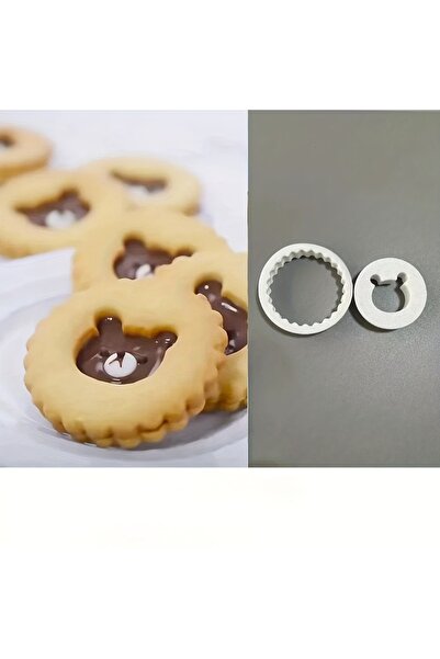 Choice WHITE Bear Jam Sandwich Cookie Cutter 3D Pressable Fondant Stamp Teddy...