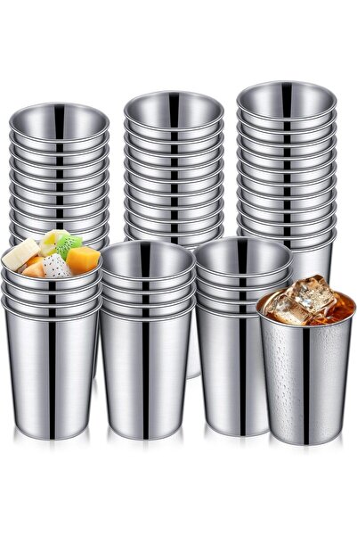Choice9 260ml 8pcs Stainless Steel Cups for Kids and Adult Unbreakable Metal ...