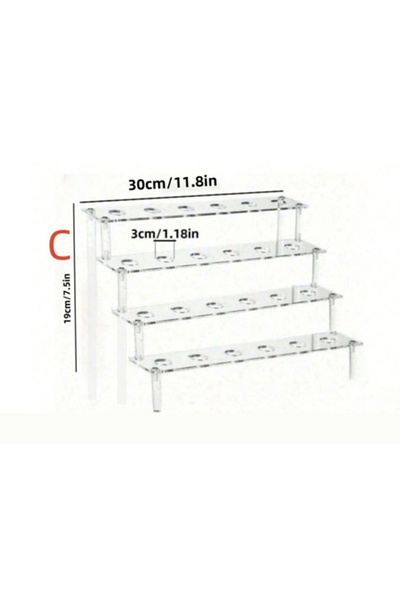 choice2 4 Layers-C Multi-Layer Acrylic Display Stand Cake Ice Cream Display R...