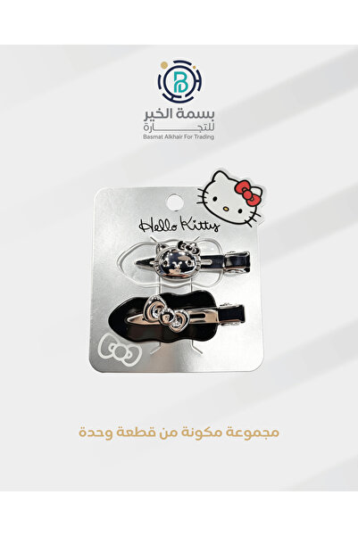 Hello Kitty Silver girls hair clip printed with cartoon personality graphics ...