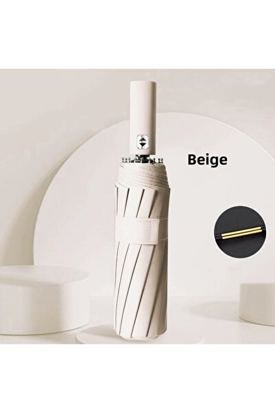 Choice Beige 24 Bones 106cm Automatic Umbrella for Men and Women Outside Larg...