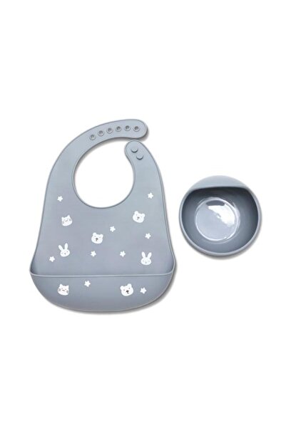 LORELLİ Set de hranire din silicon , contine bol cu vacuum si baveta, 6 luni+...