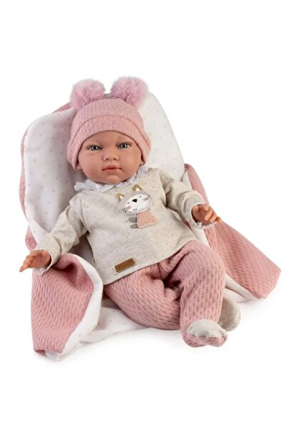 GUCA COLLECTION Papusa realista cu corp moale Nerea, 42 cm, corp textil si me...