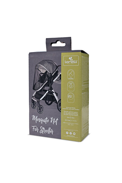 LORELLİ Plasa de insecte pentru carucioare, model universal, Black