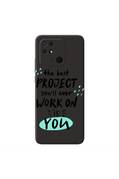 Other Xiaomi Redmi 10C The Best Project Black Colored Silicone TPU Θήκη