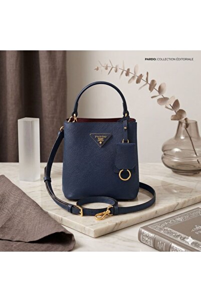 Generic TOP Choice Pardo Elegant Structured Top Handle Bucket Tote Bag with A...