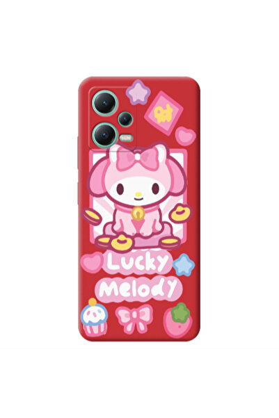 Other Xiaomi Redmi Note 12 Pro 5G Lucky Melody Red Colored Silicone TPU Θήκη