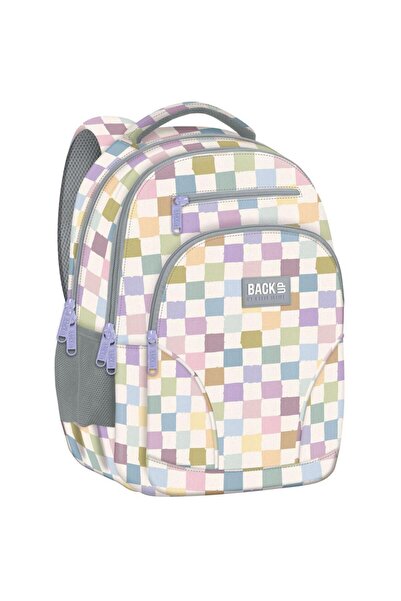Derform Ghiozdan copii, 3 compartimente mari, model Pastel Carouri - BackUp