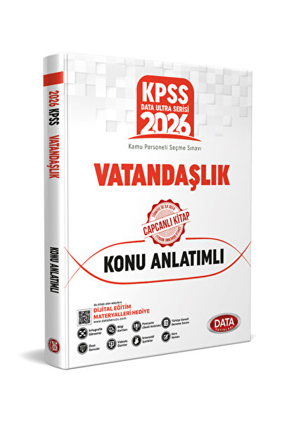 Data Yayınları 2026 KPSS Ultra Serisi Vatandaşlık Konu Anlatımlı + Dijital Eğ...